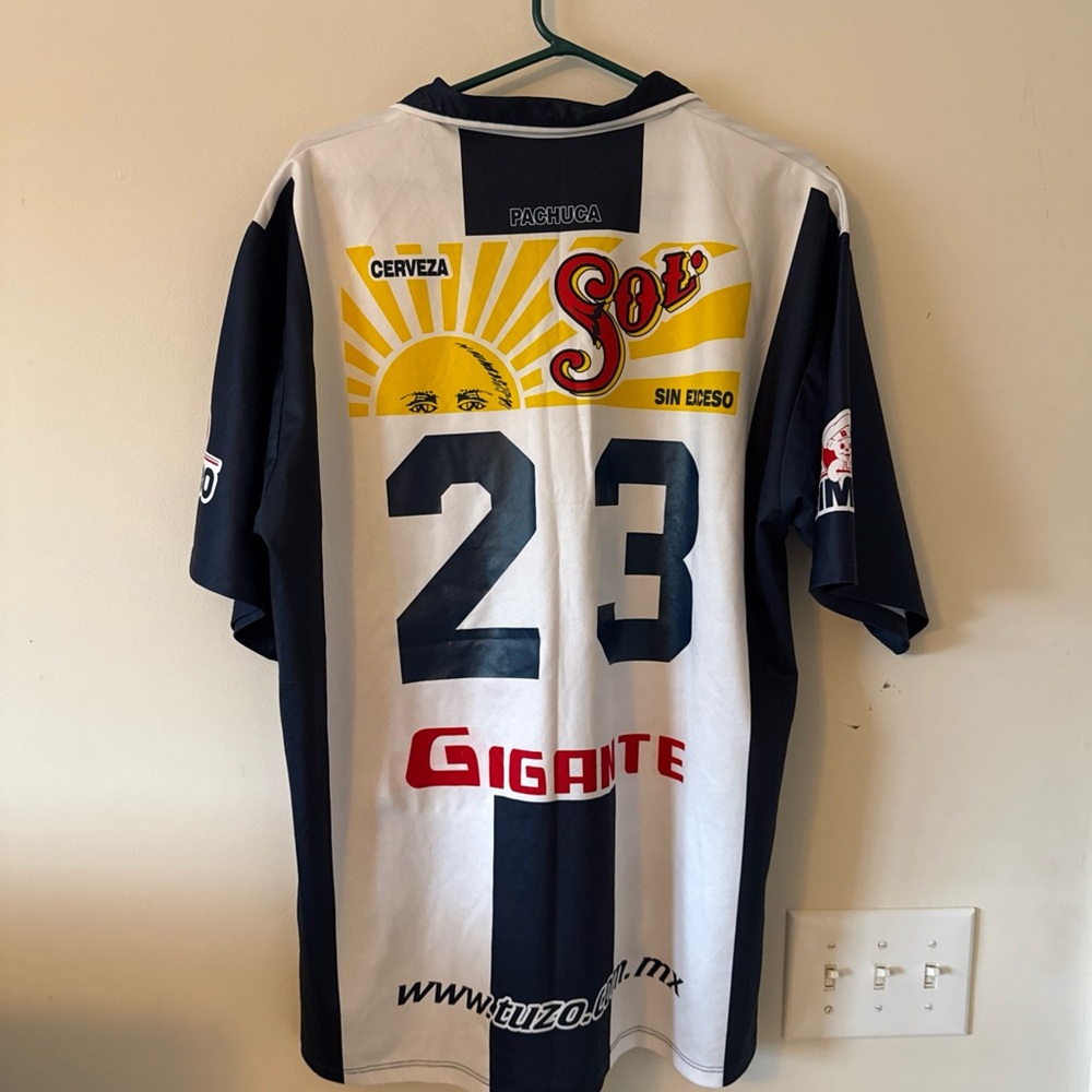 Cruz Azul Navy and White Men's Shirt - Picture 4 of 4
